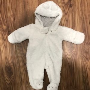Carters Newborn Bear Footed Onesie